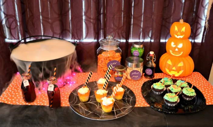 Ricette a tema per antipasti in stile sulla tavola di Halloween