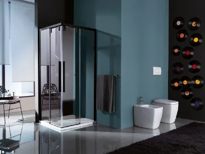 bagno design moderno con doccia