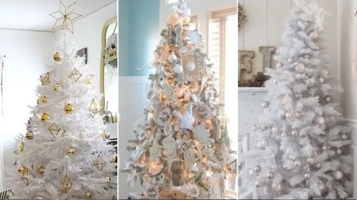 Decorazioni Albero Di Natale Bianco E Argento.Albero Di Natale Bianco Come Realizzarlo