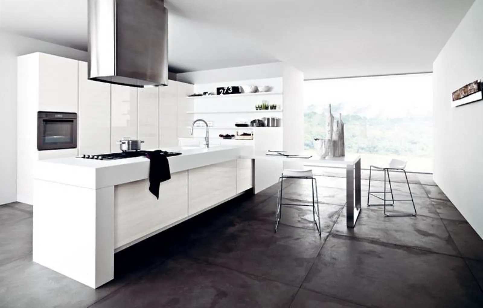 Cucina bianca, total white in cucina