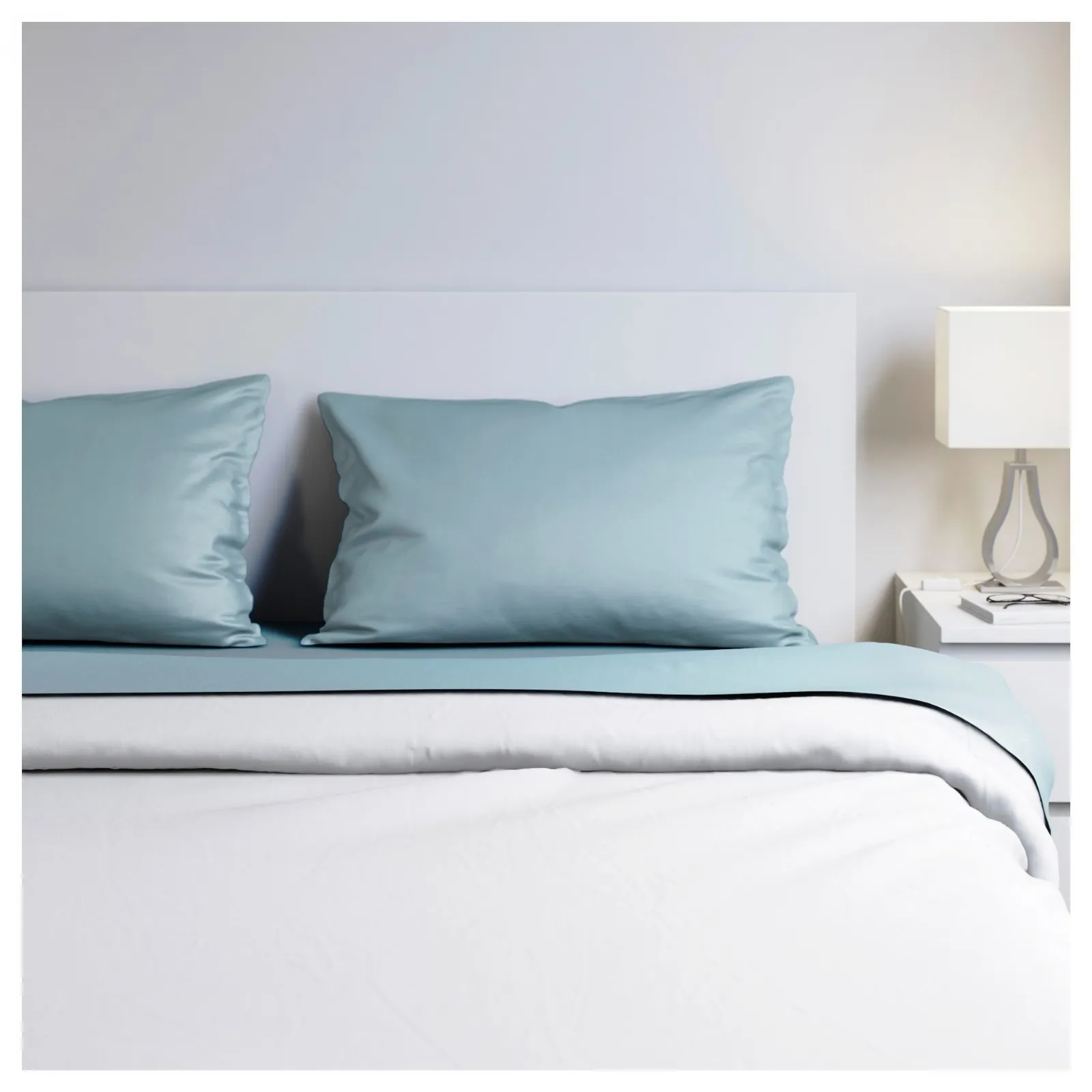 Lenzuolo Letto Matrimoniale Emma Barclay 1000 Fili | Cotone 100% Con Pizzo A Scala, Bianco