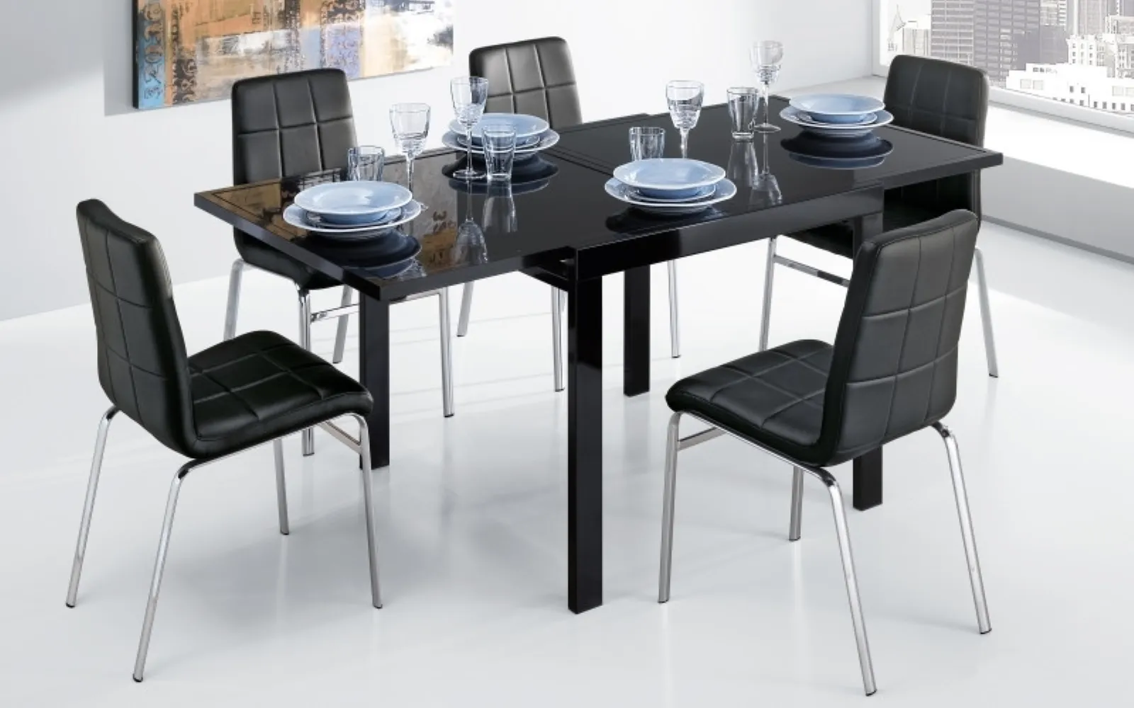Mondo Convenienza Tavolo Marte Nero  . Scopri Come Arredare Al Meglio La Tua Cucina O La Tua Zona Giorno.