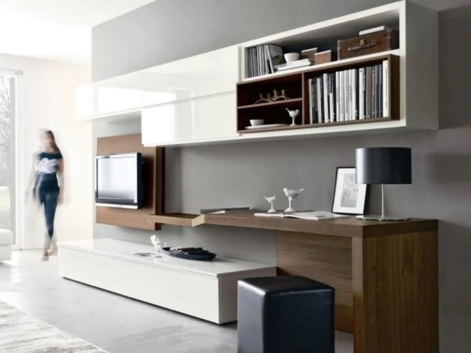 Mobili Tv Soggiorno Parete Attrezzata Per TV Design Moderno In