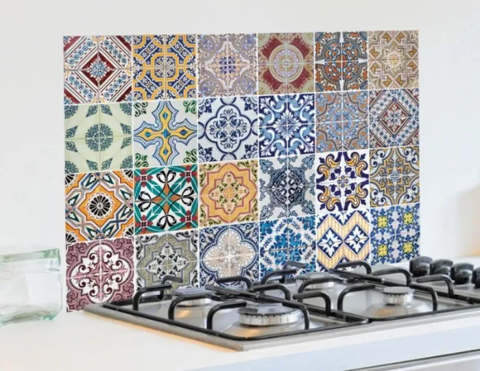 Smart Tiles 5 Fogli Adesivi 3D Per Piastrelle – 29x22,9 Cm – Cucina E Bagno – Facili Da Installare