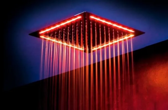 Soffione Doccia LED MAGT Con Termometro | Cambia Colore Con Temperatura, Senza Batterie