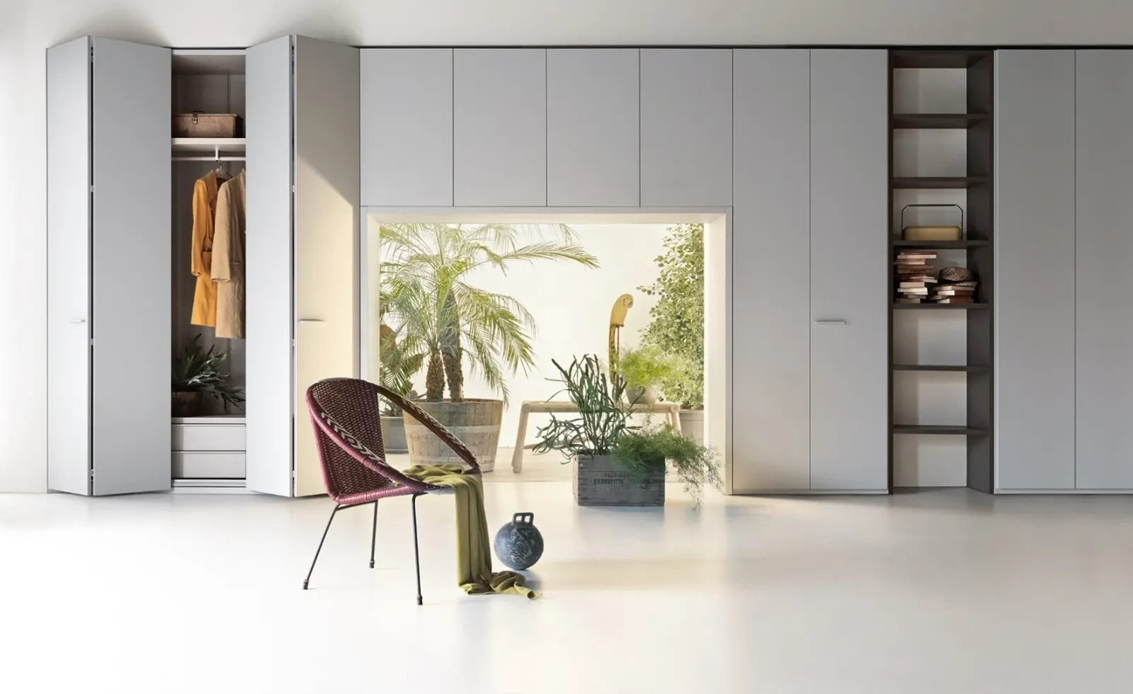 Armadio di colore bianco Liscia di Lema
