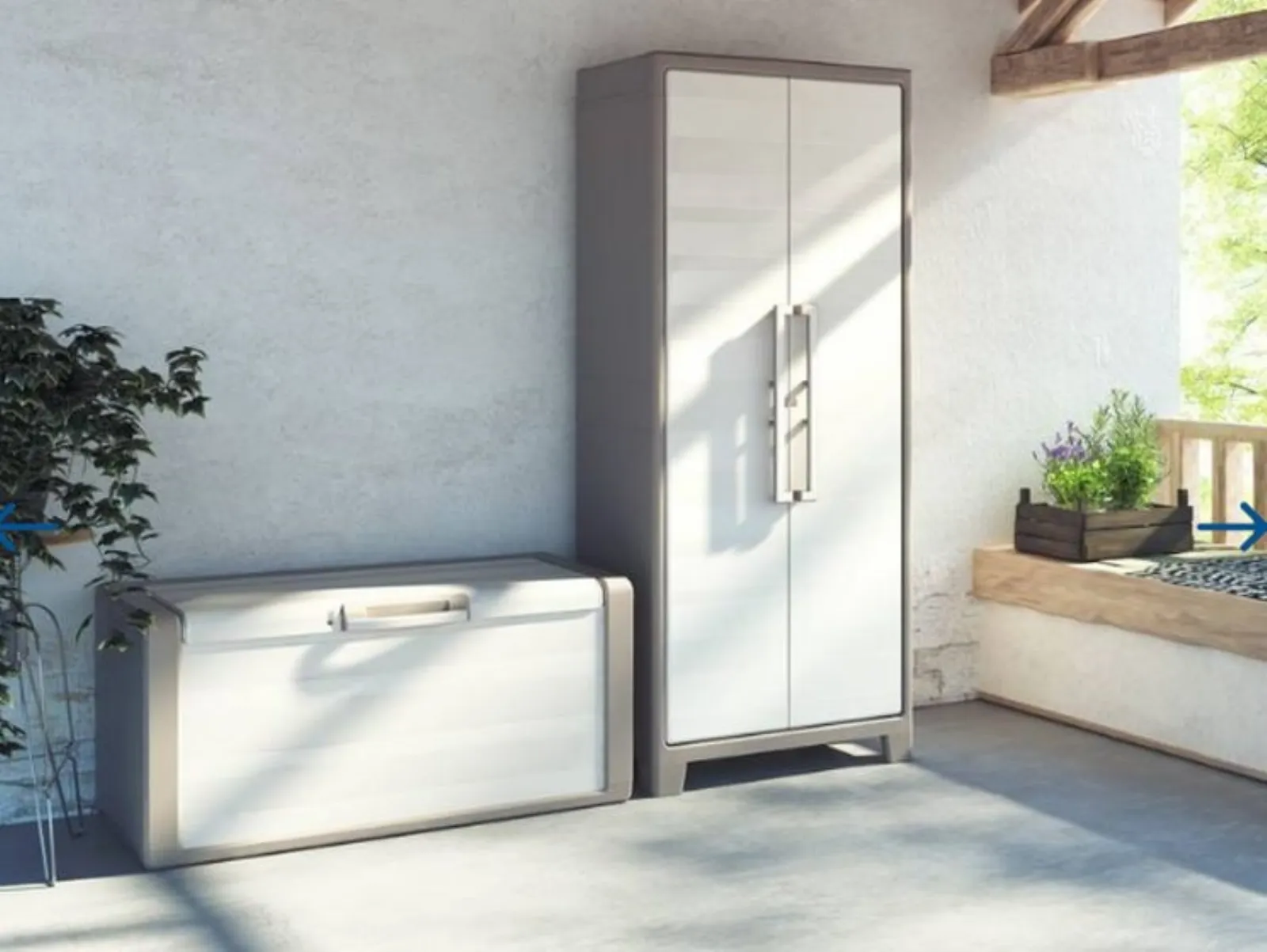 Armadio da balcone, mobile multitasking - Arredo Giardino Armadio da balcone, mobile multitasking - Arredo Giardino