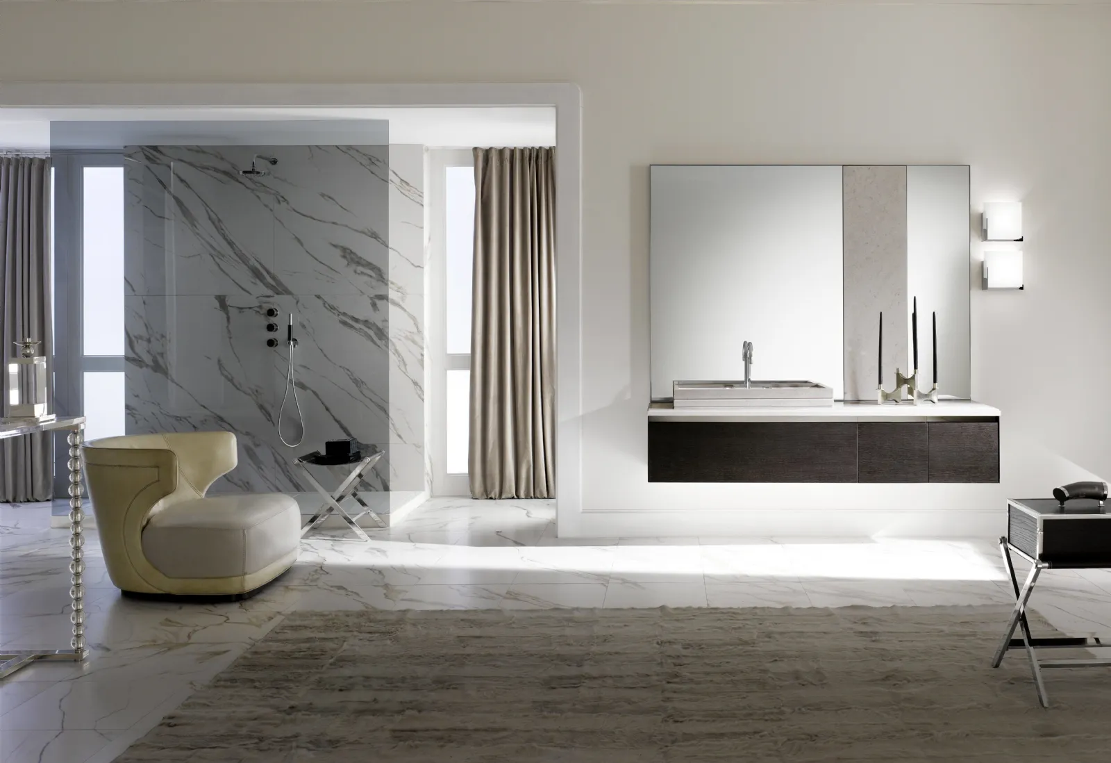 arredare il bagno moderno con stile vasca o doccia