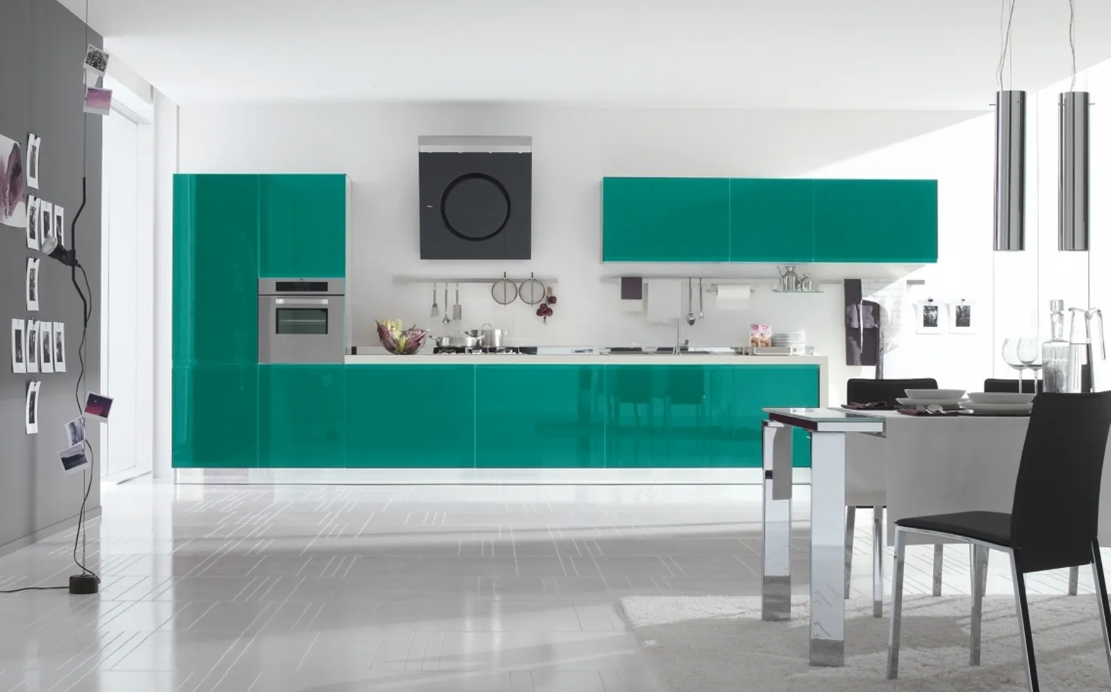 cucina bring di stosa laccata verde