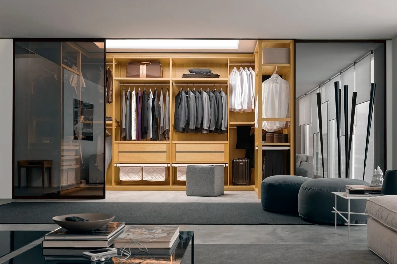Cabina armadio in legno