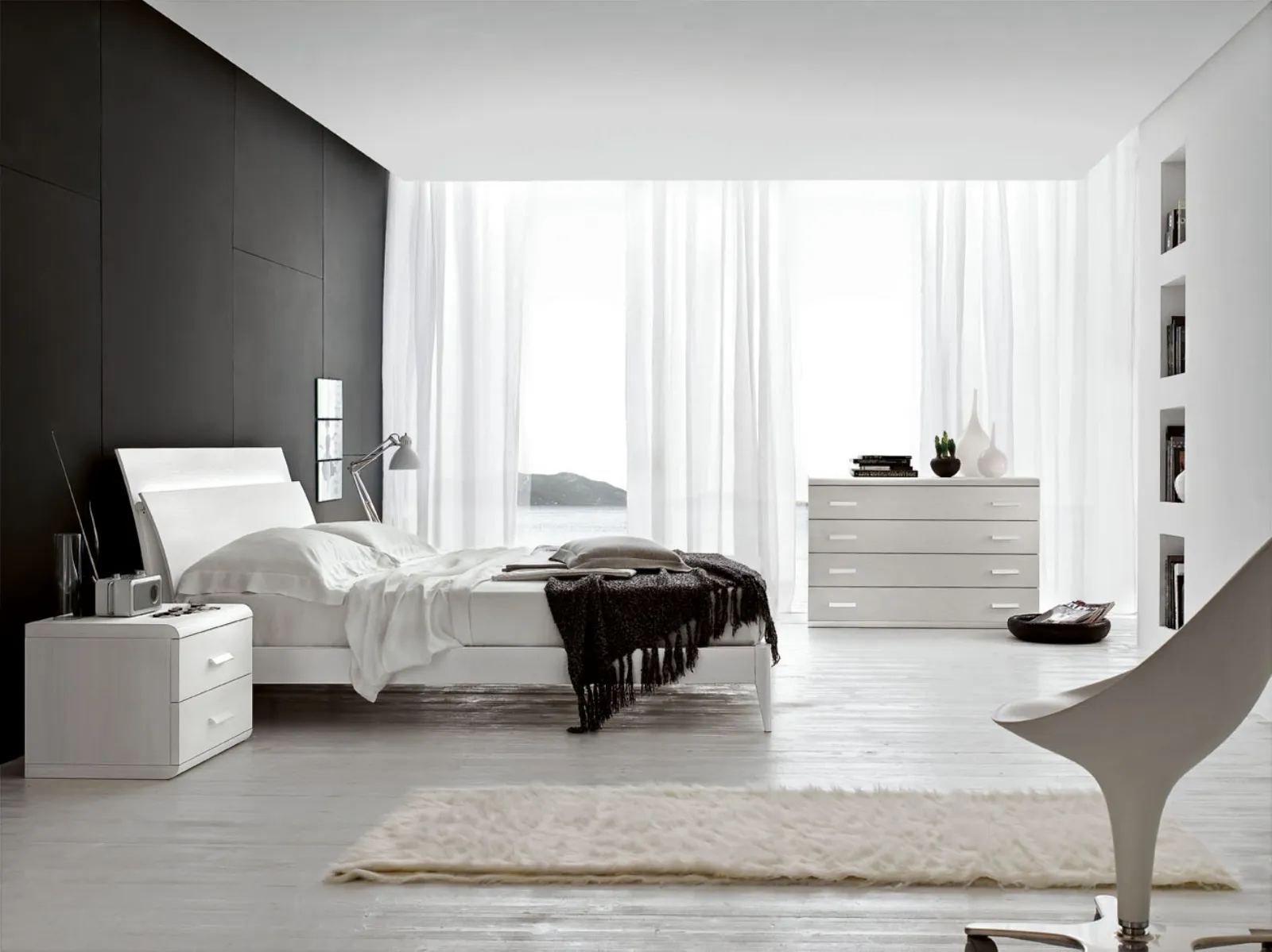 Beautiful Camera Da Letto Laccata Bianca Contemporary - Design ... Beautiful Camera Da Letto Laccata Bianca Contemporary - Design ...