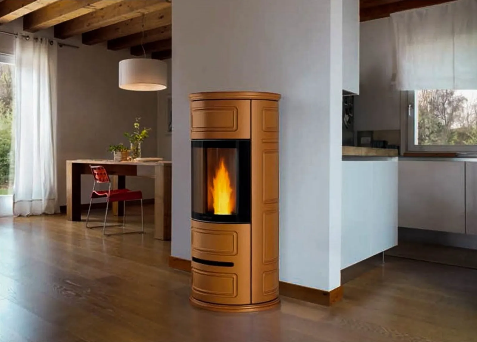 rivestimenti per stufe a pellet