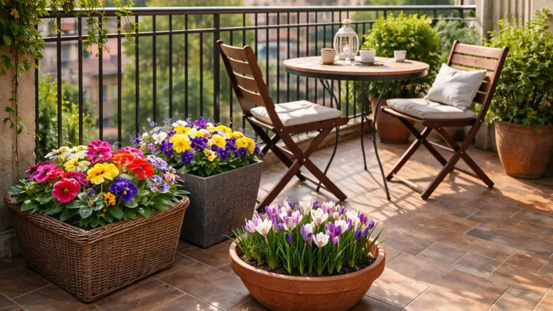 Balcone fiorito: cosa piantare a marzo