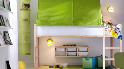 Letto a ponte in stile Montessori
