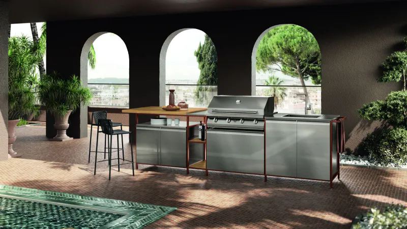 Cucine da esterno: modelli, materiali e posizione ideale