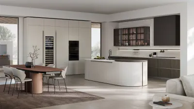 Stosa - Aliant+Color Trend: basi terminali curve e piano snack rotante