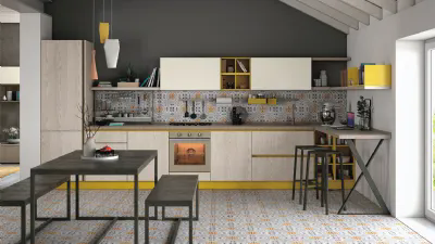 Una composizione riconducibile alla collezione Tablet di Creo Kitchens. 