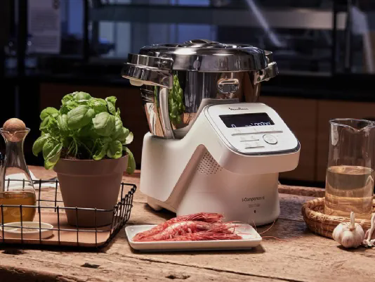 Mebby Baby Chef 91860 – Robot Da Cucina Multifunzione 5 In 1: Cuoce A Vapore, Trita, Omogeneizza, Scalda E Scongela, Con Ricettario Multilingue Per Pappe