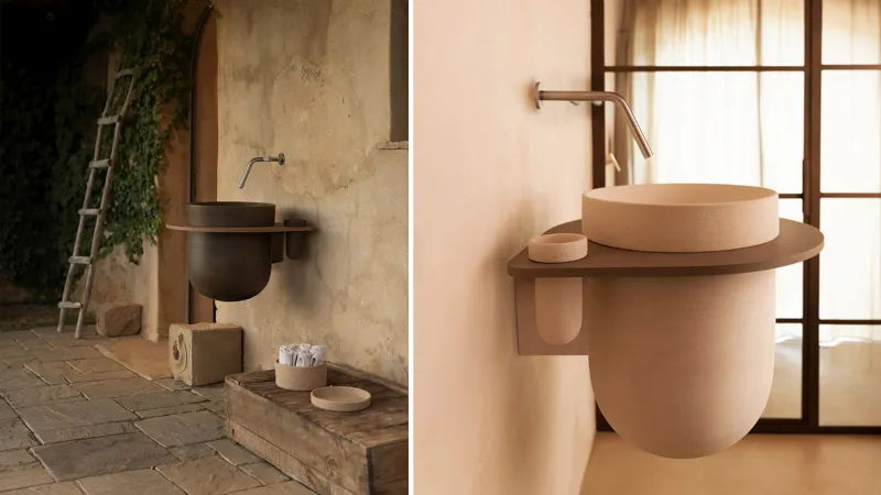 Il lavabo diventa elemento d'arredo