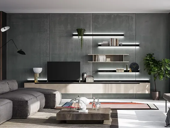 Mobile tv componibile Slim up di Dall’Agnese