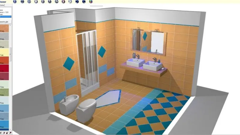 Esempio di progetto bagno con tecnologia 3d