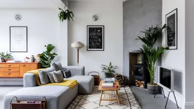 Gli elementi giusti di un living dal mood scandi