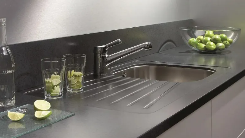 Top cucina e lavello in Solid Surface GetaCore by GetaCore
