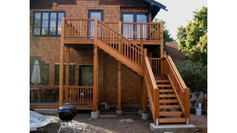 Scale esterne prefabbricate in legno