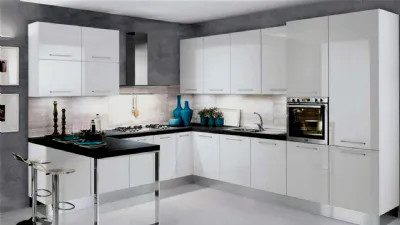 Cucina con penisola Tony Olmo di Leroy Merlin