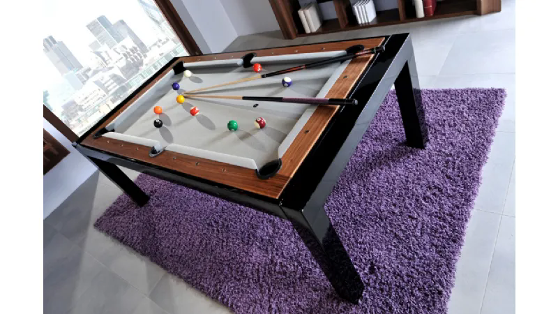 Tavolo da poker e biliardo trasformabile modello BL-180 METAL - Lissy