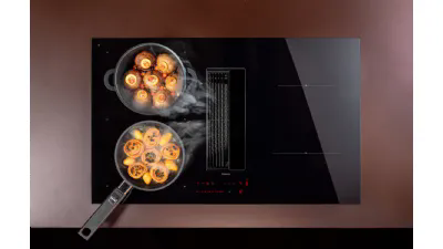 Falmec Zero, piano cottura con cappa integrata