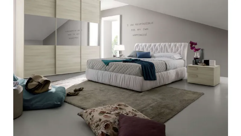 Camera da letto Chateau d'ax con letto imbottito