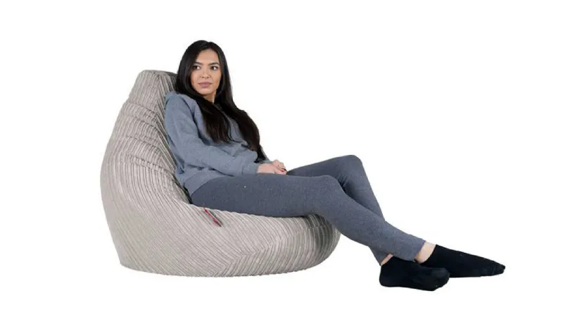 Poltrona a forma di sacco Gioco in corda tinta naturale di Big Bertha Original