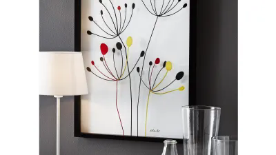 Quadri Ikea. Dettagli di arredo