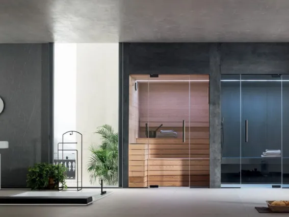 Gruppo Geromin - Ethic, sauna e spazio doccia con hammam