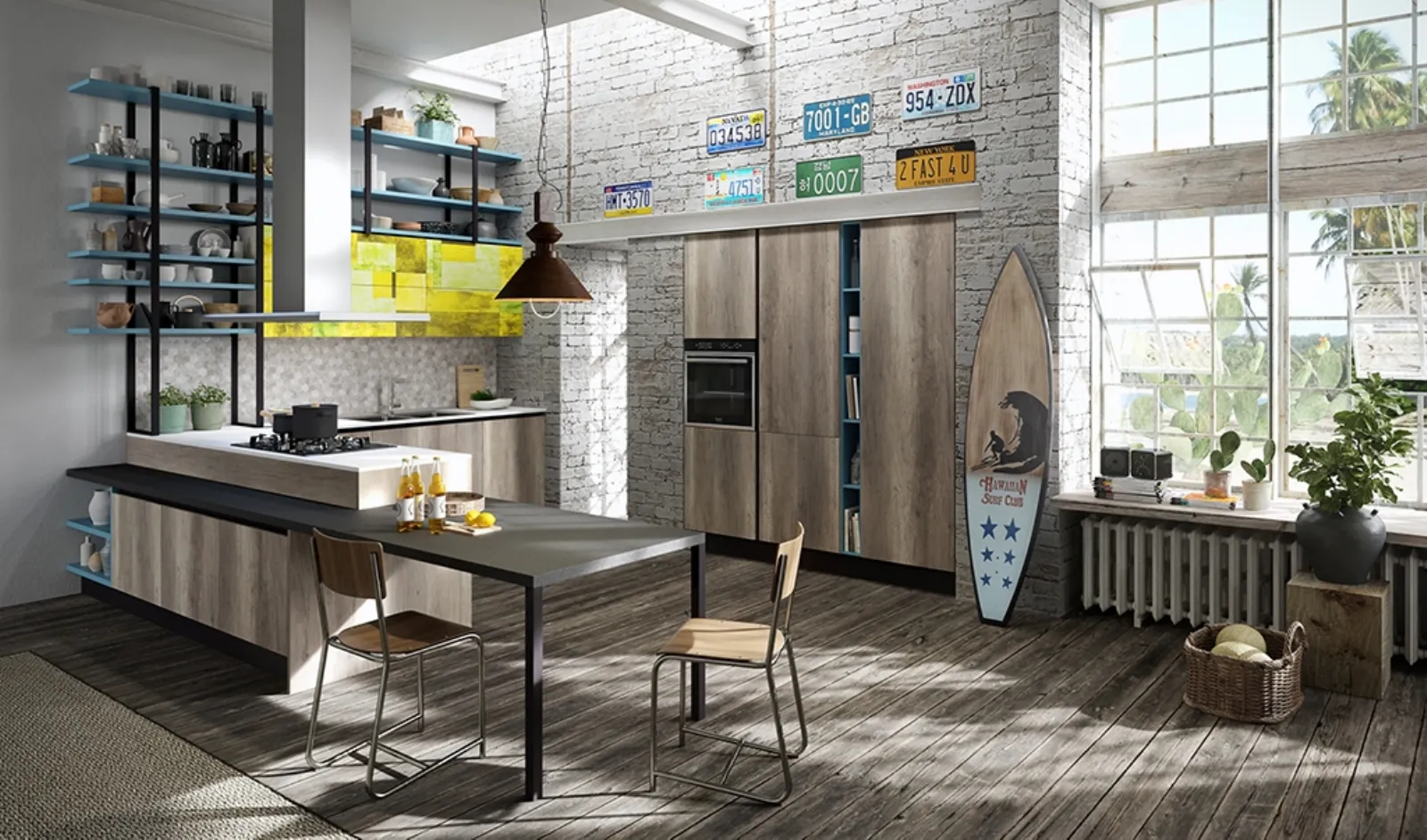 Cucina a forma di U