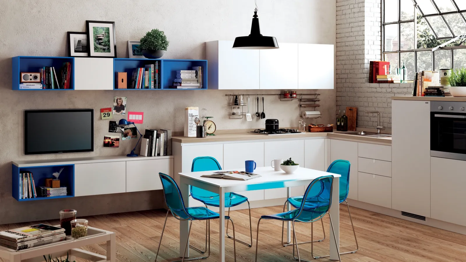 Cucina a vista, idee e soluzioni - Cucine Moderne Cucina a vista, idee e soluzioni - Cucine Moderne
