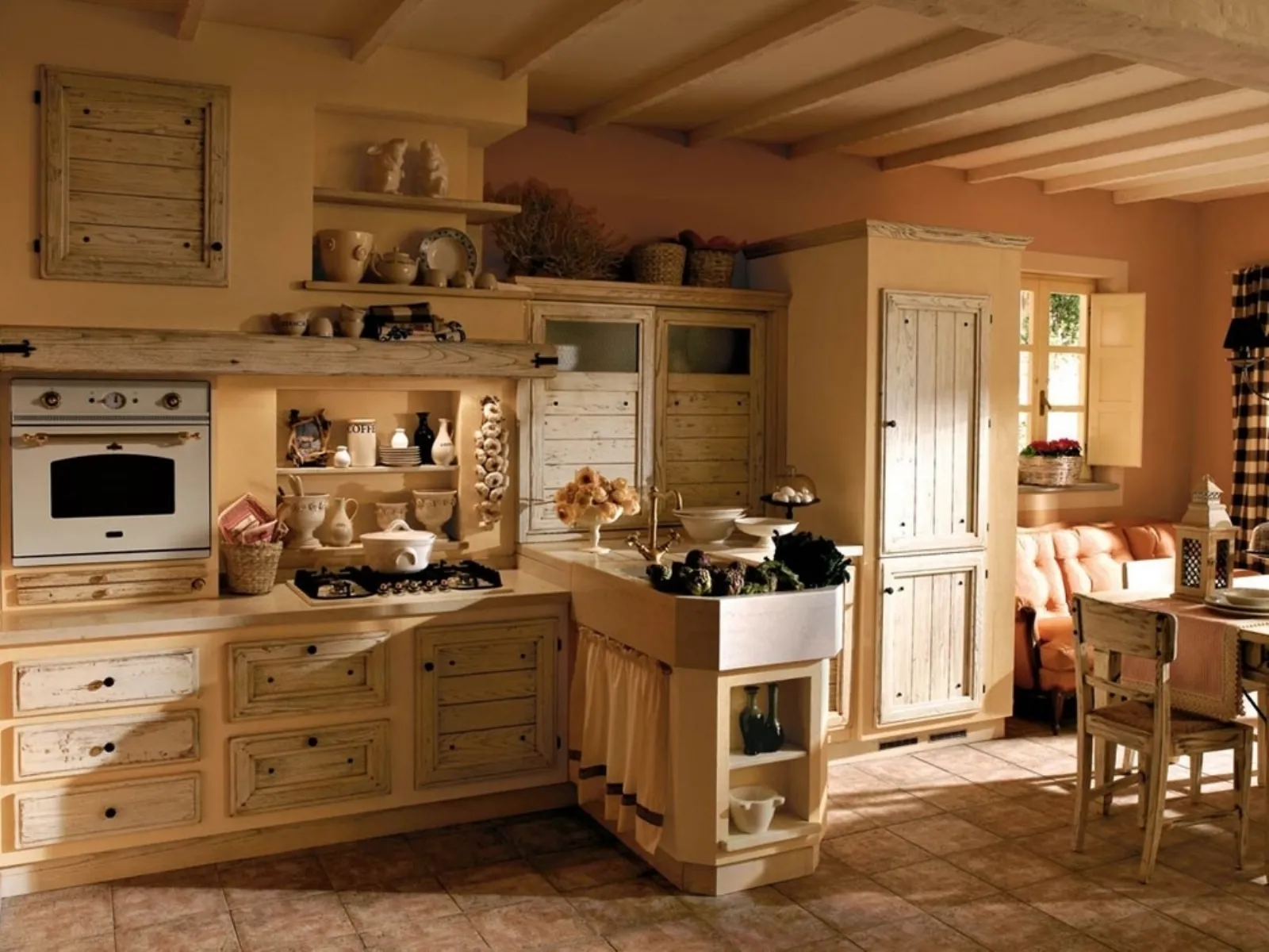 Cucina rustica, scelta concreta e ricercata cucine classiche Cucine rustiche in legno massello