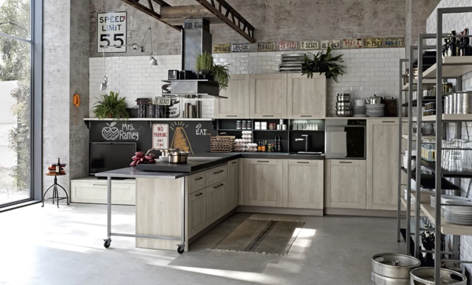 Cucina stile industriale dal carattere metropolitano - Cucine Moderne Cucina stile industriale dal carattere metropolitano - Cucine Moderne