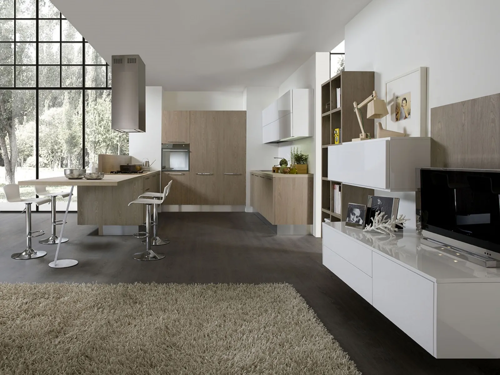Stunning cucine moderne ad angolo con isola images ideas & design ... Cucine moderne ad angolo con isola