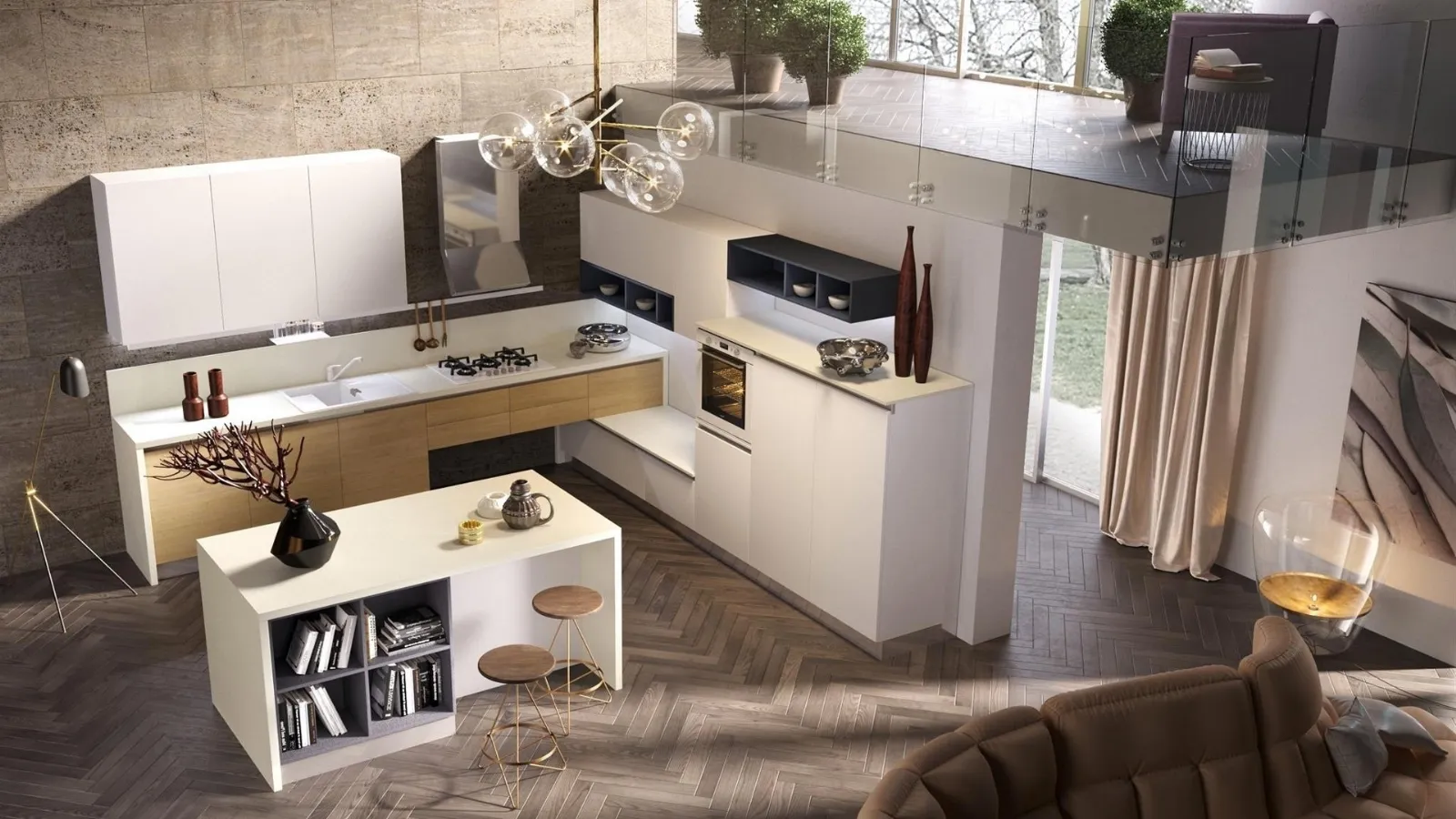 Cucina ad angolo piccola