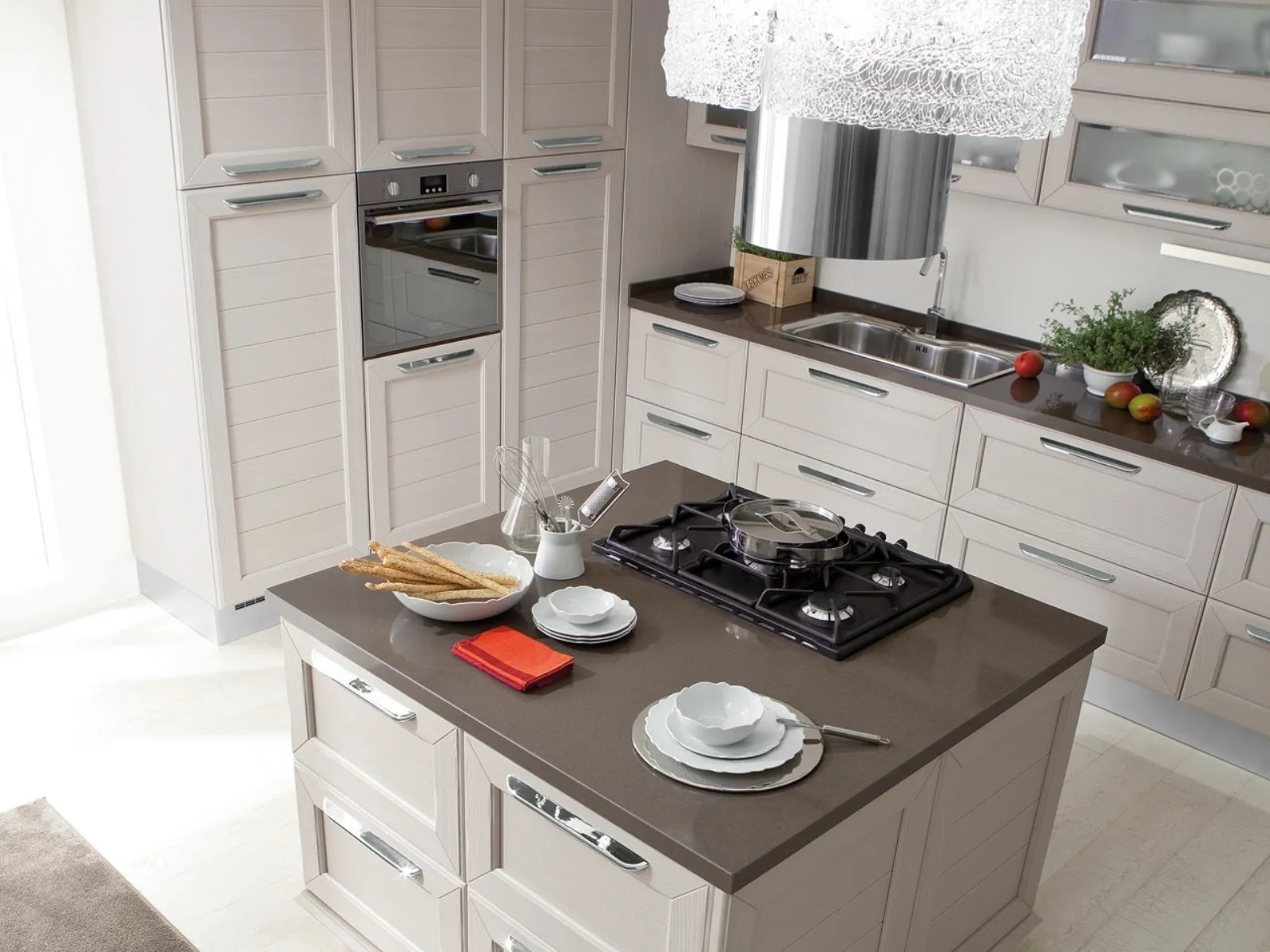Cucine classiche con penisola Cucine classiche chiare