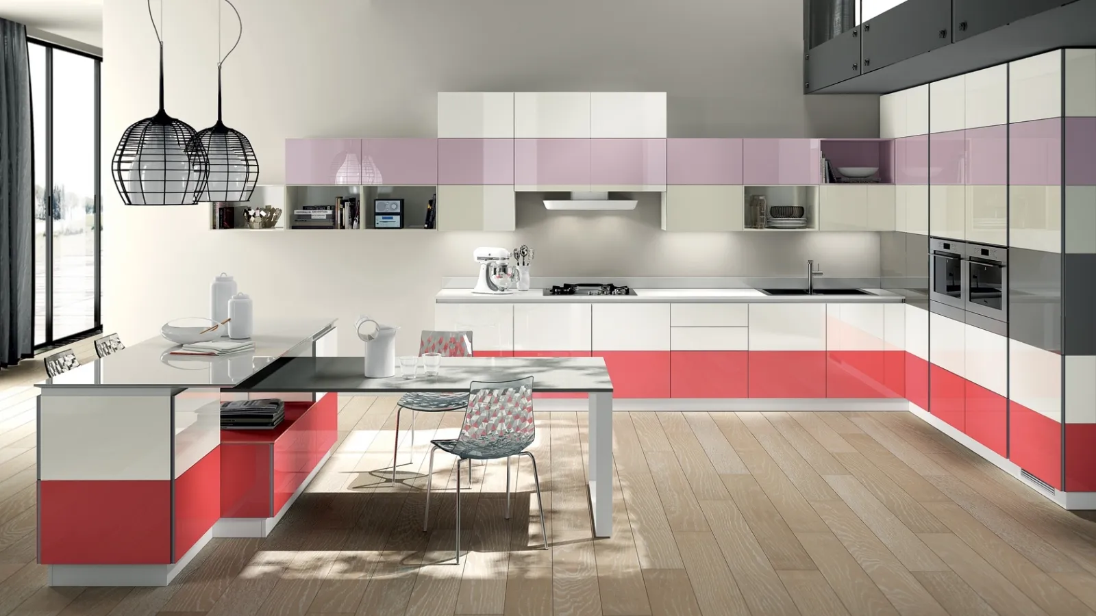 Cucine moderne Scavolini, Experience the red - Cucine Moderne Cucine moderne Scavolini, Experience the red - Cucine Moderne