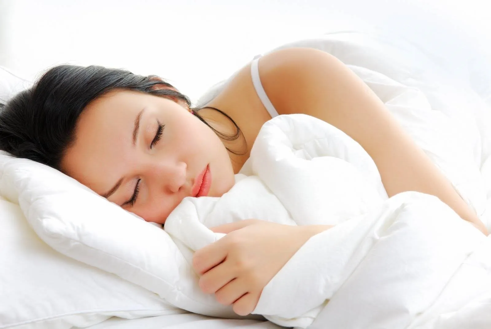 Il viso di chi dorme serenamente