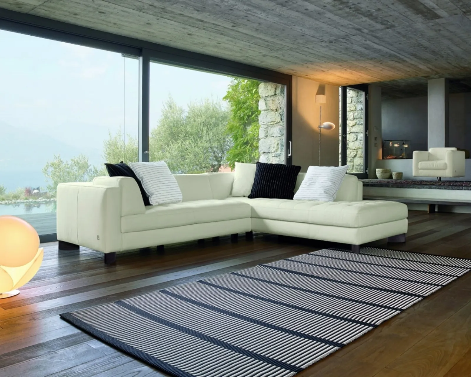 Divano angolare, un'isola di comfort divani angolo Mobili a giorno con terminale ad angolo