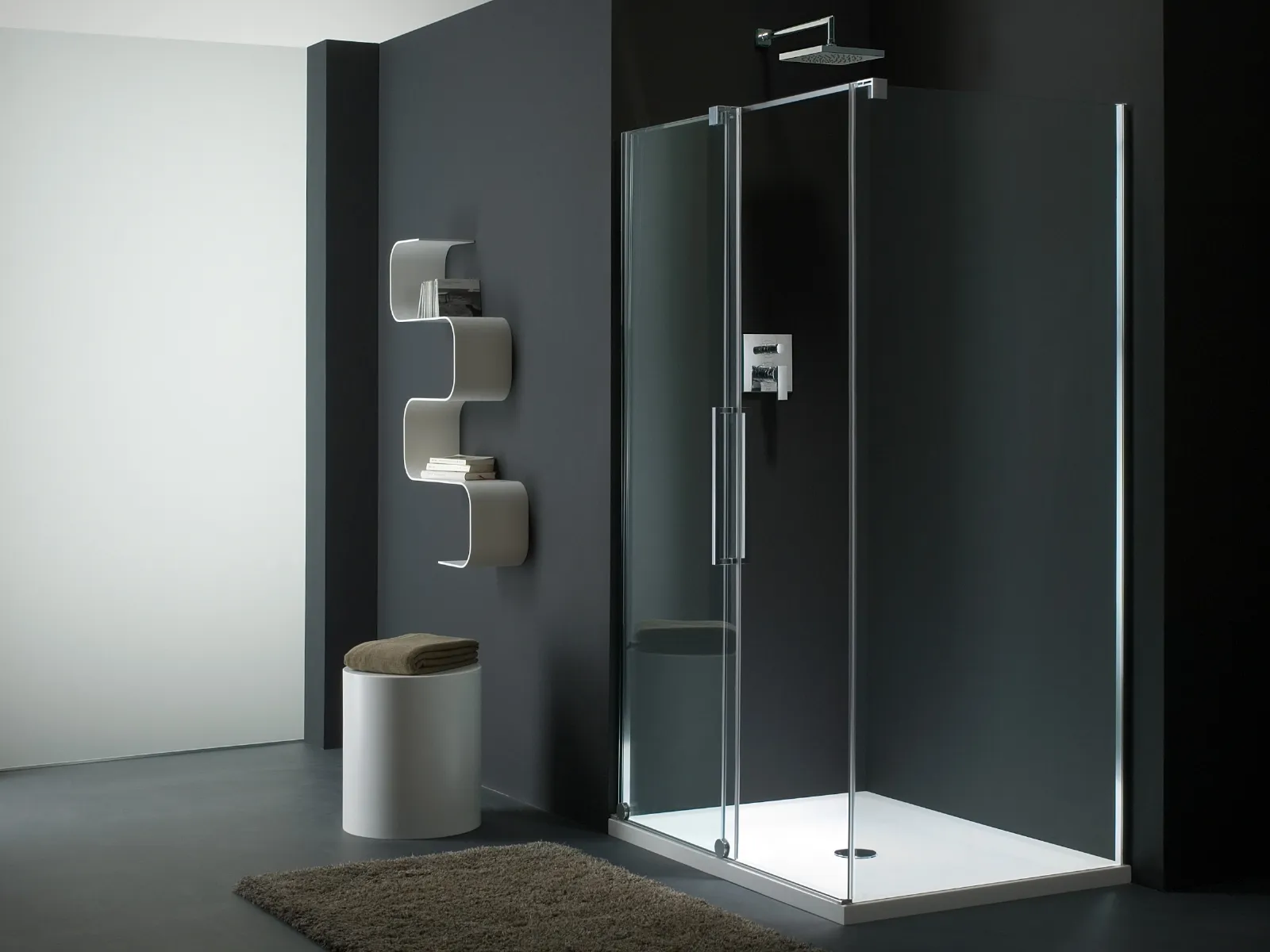 Cabine doccia con porta scorrevole Bagno con porta scorrevole
