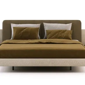 Letto matrimoniale con comodini integrati AMANDA By Domkapa