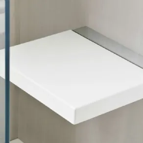 Seduta squadrata per doccia by Rexa Design