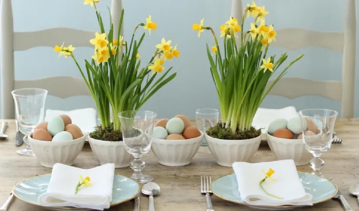 Fiori per la tavola di Pasqua