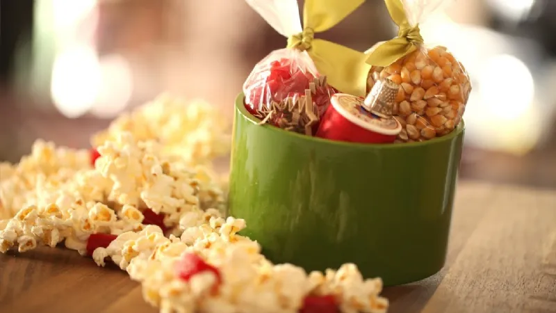 elementi per ghirlanda con pop corn